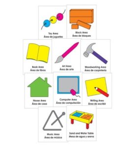 Preschool Area Signs English-Spanish – Large - HighScope